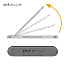 Load image into Gallery viewer, PUNKCASE FlickStick Universal Cell Phone Kickstand for all Mobile Phones & Cases with Flat Backs, One Finger Operation (Charcoal) (Color in image: Rose Gold)