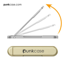 Load image into Gallery viewer, PUNKCASE FlickStick Universal Cell Phone Kickstand for all Mobile Phones & Cases with Flat Backs, One Finger Operation (Gold) (Color in image: Silver)