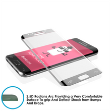 Charger l'image dans la galerie, Galaxy S7 Edge Silver Punkcase Glass SHIELD Tempered Glass Screen Protector 0.33mm Thick 9H Glass (Color in image: Black)