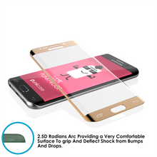 Charger l'image dans la galerie, Galaxy S7 Gold Screen Protector, Punkcase Glass SHIELD Tempered Glass Protector 0.33mm Thick 9H (Color in image: Black)