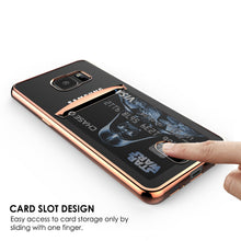 Charger l'image dans la galerie, Galaxy S7 Case, PUNKCASE® LUCID Rose Gold Series | Card Slot | SHIELD Screen Protector | Ultra fit (Color in image: Silver)