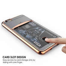 Charger l'image dans la galerie, iPhone 6s+ Plus/6+ Plus Case, PUNKCASE® LUCID Rose Gold Series | Card Slot | SHIELD Screen Protector (Color in image: Silver)