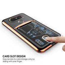 Charger l'image dans la galerie, LG G5 Case, PUNKCASE® Rose Gold LUCID  Series | Card Slot | PUNK SHIELD Screen Protector (Color in image: Gold)