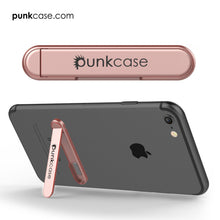 Load image into Gallery viewer, PUNKCASE FlickStick Universal Cell Phone Kickstand for all Mobile Phones & Cases with Flat Backs, One Finger Operation (Rose Gold) (Color in image: Pink)