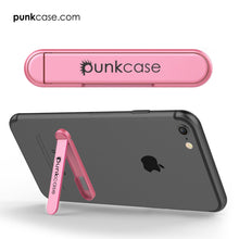 Load image into Gallery viewer, PUNKCASE FlickStick Universal Cell Phone Kickstand for all Mobile Phones & Cases with Flat Backs, One Finger Operation (Pink) (Color in image: Silver)