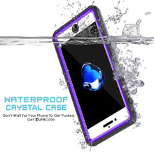 Charger l'image dans la galerie, Apple iPhone 8 Waterproof Case, PUNKcase CRYSTAL Purple W/ Attached Screen Protector  | Warranty (Color in image: White)