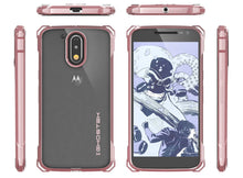 Load image into Gallery viewer, Moto G4 Case, Ghostek Covert Rose Pink Series | Clear TPU | Explosion-Proof Screen Protector (Color in image: Clear)