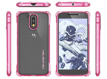 Load image into Gallery viewer, Moto G4 Case, Ghostek Covert Peach Series | Clear TPU | Explosion-Proof Screen Protector |Ultra Fit (Color in image: Rose Pink)