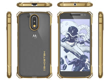 Load image into Gallery viewer, Moto G4 Case, Ghostek Covert Gold Series | Clear TPU | Explosion-Proof Screen Protector | Ultra Fit (Color in image: Rose Pink)