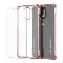 Load image into Gallery viewer, Moto G4 Case, Ghostek Covert Rose Pink Series | Clear TPU | Explosion-Proof Screen Protector (Color in image: Rose Pink)