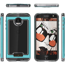 Charger l'image dans la galerie, Motorola Moto Z Force Case, Ghostek Cloak 2.0 Teal Series w/ Screen Protector | Aluminum Frame