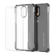 Load image into Gallery viewer, Moto G4 Case, Ghostek Covert Dark Grey Series | Clear TPU | Explosion-Proof Screen Protector (Color in image: Dark Gray)