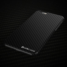 Charger l'image dans la galerie, iPhone 8 Case, Punkcase CarbonShield Jet Black with 0.3mm Tempered Glass