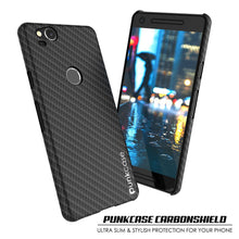 Load image into Gallery viewer, Google Pixel 2 CarbonShield Heavy Duty & Ultra Thin 2  Leather Cover