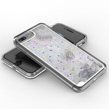 Charger l'image dans la galerie, iPhone 7 Plus Case, PunkCase LIQUID Silver Series, Protective Dual Layer Floating Glitter Cover (Color in image: teal)