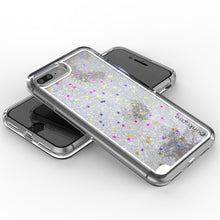 Charger l'image dans la galerie, iPhone 8+ Plus Case, PunkCase LIQUID Silver Series, Protective Dual Layer Floating Glitter Cover (Color in image: teal)