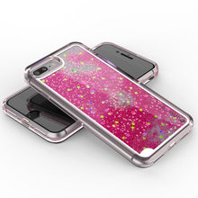 Charger l'image dans la galerie, iPhone 7 Plus Case, PunkCase LIQUID Pink Series, Protective Dual Layer Floating Glitter Cover (Color in image: green)