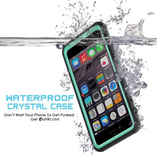 Charger l'image dans la galerie, iPhone 6+/6S+ Plus Waterproof Case, PUNKcase CRYSTAL Teal W/ Attached Screen Protector | Warranty (Color in image: black)