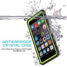 Charger l'image dans la galerie, iPhone 6+/6S+ Plus Waterproof Case, PUNKcase CRYSTAL Light Green W/ Attached Screen Protector (Color in image: black)