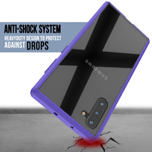 Charger l'image dans la galerie, Galaxy Note 10 Punkcase Lucid-2.0 Series Slim Fit Armor Purple Case Cover (Color in image: Crystal Black)