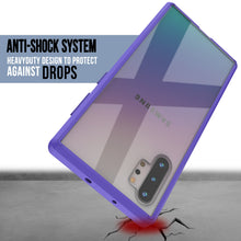 Charger l'image dans la galerie, Galaxy Note 10+ Plus Punkcase Lucid-2.0 Series Slim Fit Armor Purple Case Cover (Color in image: Crystal Black)
