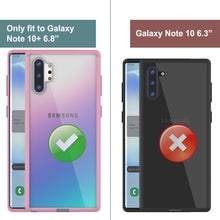 Charger l'image dans la galerie, Galaxy Note 10+ Plus Punkcase Lucid-2.0 Series Slim Fit Armor Crystal Pink Case Cover (Color in image: Light Blue)