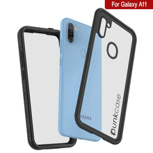 Load image into Gallery viewer, Étui étanche Galaxy A11 PunkCase StudStar Noir mince 6,6 pieds sous l'eau IP68, résistant aux chocs et à la neige.