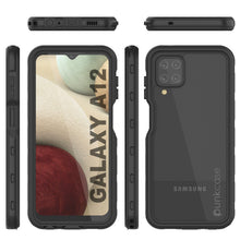 Load image into Gallery viewer, Coque étanche Galaxy A12 PunkCase StudStar Black, fine, sous-marine jusqu'à 6,6 pieds, résistante aux chocs/neige IP68.