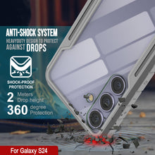 Load image into Gallery viewer, Coque de protection Punkcase S24 Armor Stealth, de qualité militaire et à plusieurs couches, gris.