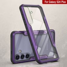 Load image into Gallery viewer, Coque de protection Punkcase S24+ Plus Armor Stealth, de qualité militaire avec plusieurs couches, couleur violette.