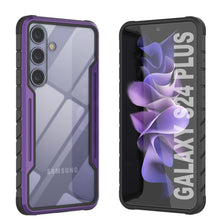 Load image into Gallery viewer, Coque de protection Punkcase S24+ Plus Armor Stealth, de qualité militaire avec plusieurs couches, couleur violette.