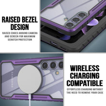 Load image into Gallery viewer, Coque de protection Punkcase S24+ Plus Armor Stealth, de qualité militaire avec plusieurs couches, couleur violette.