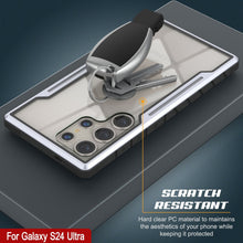 Load image into Gallery viewer, Coque de protection Punkcase S24 Ultra Armor Stealth, de qualité militaire, à plusieurs couches, couleur blanche.