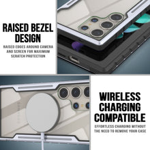 Load image into Gallery viewer, Coque de protection Punkcase S24 Ultra Armor Stealth, de qualité militaire, à plusieurs couches, couleur blanche.