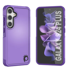 Charger l'image dans la galerie, Coque PunkCase pour Galaxy S24+ Plus, Série Spartan 2.0, transparente et robuste, protection renforcée violette.