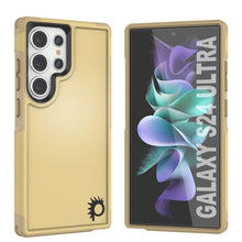 Charger l'image dans la galerie, Coque PunkCase pour Samsung Galaxy S24 Ultra, série Spartan 2.0, transparente, robuste et résistante, jaune.