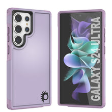 Charger l'image dans la galerie, Coque PunkCase pour Galaxy S24 Ultra, Série Spartan 2.0, Transparente, Robuste et Résistante, Couleur Lilas.