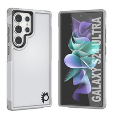 Charger l'image dans la galerie, Coque PunkCase pour Galaxy S24 Ultra, Série Spartan 2.0, transparente, robuste et résistante, couleur blanche.