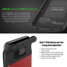 Load image into Gallery viewer, PunkJuice S10e Étui batterie rouge - Batterie de jus de puissance à recharge rapide avec 4700mAh
