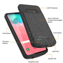 Load image into Gallery viewer, PunkJuice Coque Batterie S10e Noire - Banque de Charge Power Juice à Chargement Rapide avec 4700mAh