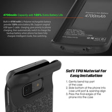 Load image into Gallery viewer, PunkJuice Coque Batterie S10e Noire - Banque de Charge Power Juice à Chargement Rapide avec 4700mAh