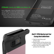 Load image into Gallery viewer, Coque de batterie PunkJuice S10e Rose - Batterie de recharge rapide Power Juice Bank avec 4700mAh