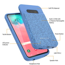 Load image into Gallery viewer, PunkJuice S10e Coque Batterie Bleue - Batterie de Chargement Rapide Power Juice de 4700mAh