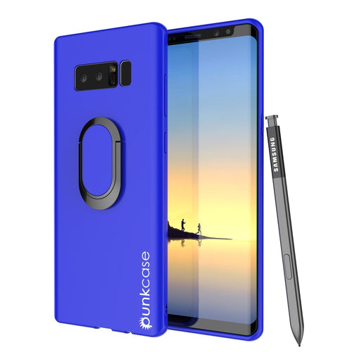 Galaxy Note 8 Case, Punkcase Magnetix Protective TPU Cover W/ Kickstand, Screen Protector [Blue] (Color in image: blue)