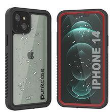 Load image into Gallery viewer, iPhone 14  Waterproof Case, Punkcase [Extreme Series] Armor Cover W/ Built In Screen Protector [Red] (Color in image: Red)
