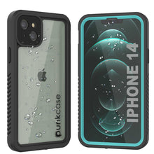 Charger l&#39;image dans la galerie, iPhone 14  Waterproof Case, Punkcase [Extreme Series] Armor Cover W/ Built In Screen Protector [Teal] (Color in image: Teal)
