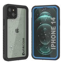 Load image into Gallery viewer, iPhone 14  Waterproof Case, Punkcase [Extreme Series] Armor Cover W/ Built In Screen Protector [Light Blue] (Color in image: Light Blue)
