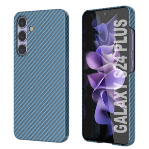 Case Galaxy S24 Plus, Punkcase CarbonShield, Hourde Duty & Ultra Thin Cover [Shockproof] [Non Slip] [Bleu clair]