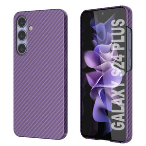 Case Galaxy S24 Plus, Punkcase CarbonShield, Hourde Duty & Ultra Thin Cover [Shockproof] [Non Slip] [Purple]