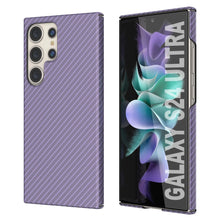 Load image into Gallery viewer, Galaxy S24 Ultra Case, Punkcase CarbonShield, Heavy Duty &amp; Ultra Thin Cover [Shockproof] [Non Slip] [Lilac]
